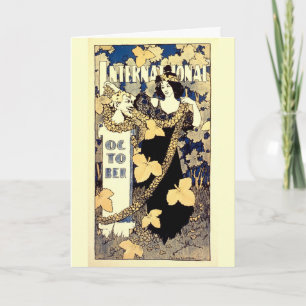 International Oktober 1895  Franse Advert Kaart