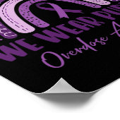 International Overdose Awareness Day Paars Boho R Poster (Hoek)