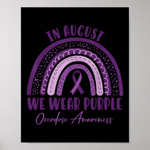 International Overdose Awareness Day Paars Boho R Poster