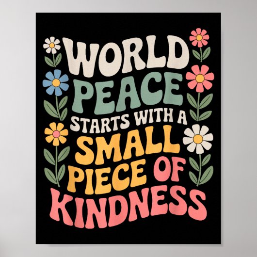 International Peace Day Insring World Kindness Day Poster (Voorkant)