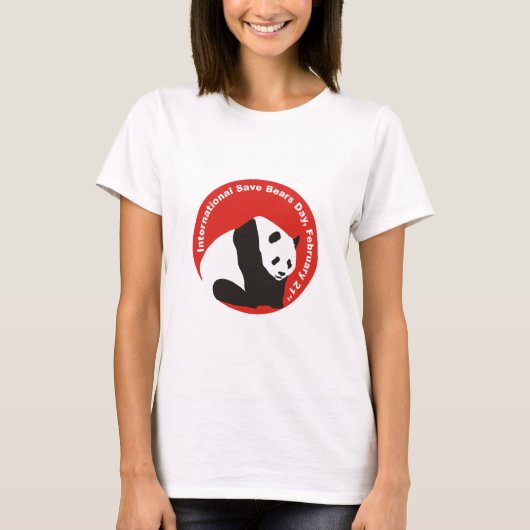 International Save Beren Day PANDA T-shirt (Voorkant)