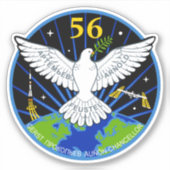 International Space Station Expedition ISS-56 Sticker (Voorkant)