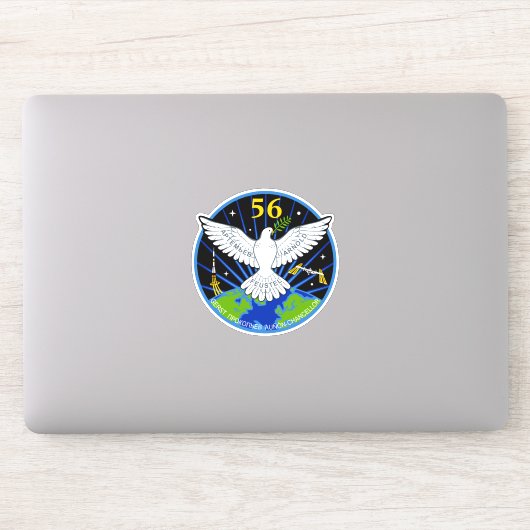 International Space Station Expedition ISS-56 Sticker (Computer)