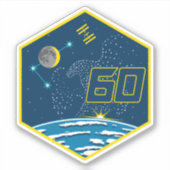 International Space Station Expedition ISS-60 Sticker (Voorkant)