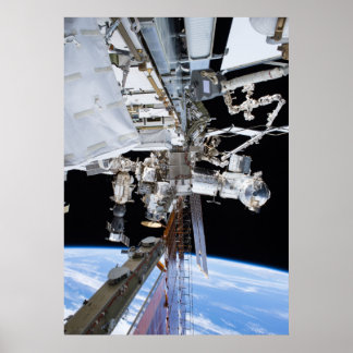 International Space Station Stuurboord Lattice Pos Poster