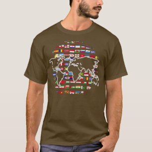 International Wereldkaart Traveling Cartography Wo T-shirt