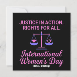 International Women's Day Justice In Action Rights Kaart