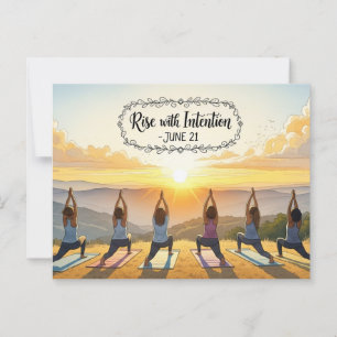 International Yoga Day Briefkaart