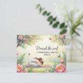 International Yoga Day Briefkaart (Staand voorkant)