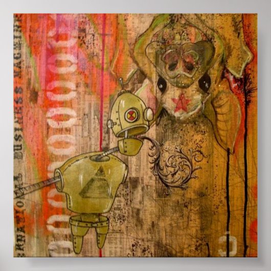 Internationale bedrijfsmachine poster (Voorkant)