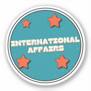 Internationale Betrekkingen Sticker
