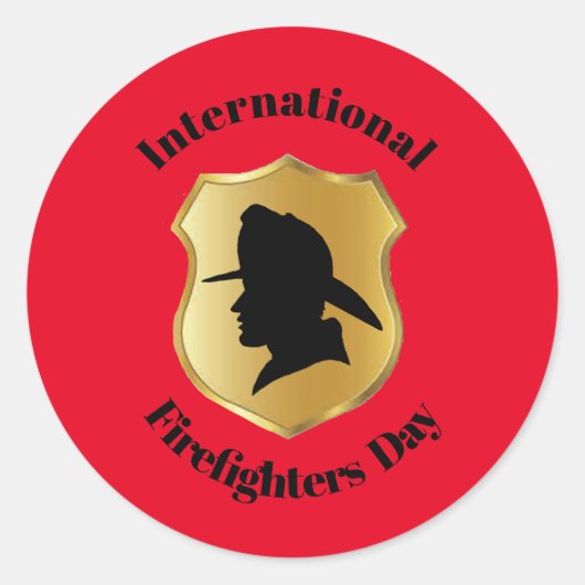 Internationale brandweerdag Stickers #2 (Voorkant)
