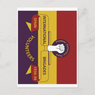 Internationale brigades briefkaart