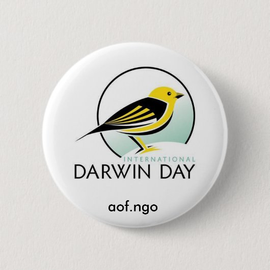 Internationale dag van Darwin Ronde Button 5,7 Cm (Voorkant)