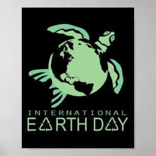 Internationale Dag van de Aarde beschermt al onze Poster