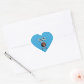 Internationale dag van de asteroïde. 30 juni hart sticker (Envelop)