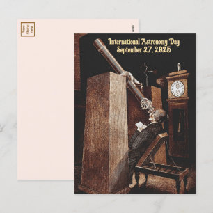 Internationale Dag van de Astronomie Feestdagenkaart
