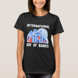 Internationale Dag van de Banken Verenigde Naties T-shirt