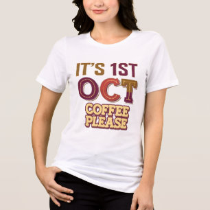 Internationale Dag van de Koffie Vrouwen T-shirt
