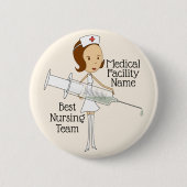 Internationale dag van de Verpleging Ronde Button 5,7 Cm (Voorkant)