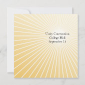 Internationale Dag van de Vrede Uitnodiging Kaart (Achterkant)