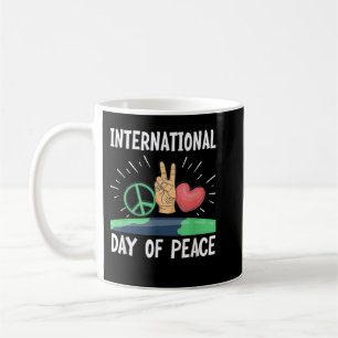 Internationale Dag van de vrede Verenigde Naties Koffiemok