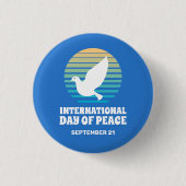 Internationale Dag van de Vrede | Witte Button (Voorkant)