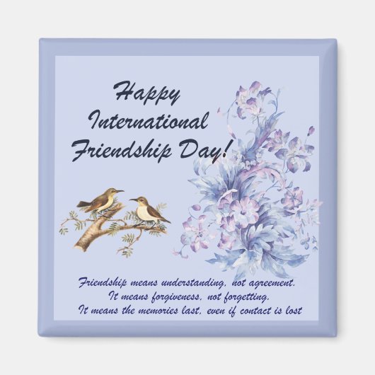 Internationale Dag van de Vriendschap. Magneet (Voorkant)