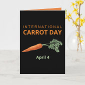 Internationale Dag van de Wortel 4 april Kaart (Gele Bloem)