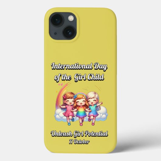 Internationale dag van het meisje. Meisjes potenti Case-Mate iPhone Case (Achterkant)