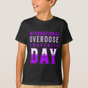 Internationale dag van overdosering - Paars T-shirt