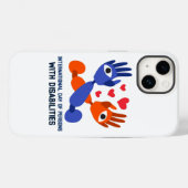 Internationale dag van personen met een handicap Case-Mate iPhone case (Achterkant (horizontaal))