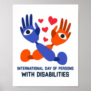 Internationale dag van personen met een handicap poster