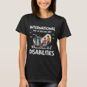 Internationale dag van personen met een handicap t-shirt (Voorkant)