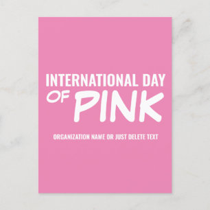  Internationale dag van roze Briefkaart