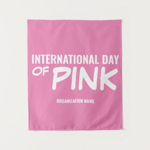 Internationale dag van roze Wandkleed