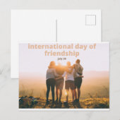 internationale dag van vriendschap briefkaart (Voorkant / Achterkant)