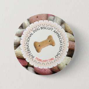 Internationale dag van waardering van het honden-  ronde button 5,7 cm
