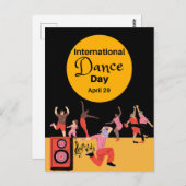 Internationale dansdag | Werelddansdag Briefkaart (Voorkant / Achterkant)