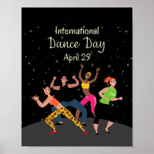 Internationale dansdag Werelddansdag Poster
