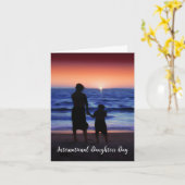 Internationale Dochtersdag Kaart (Gele Bloem)