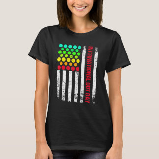Internationale Dot Day USA vlag 15 september T-shirt