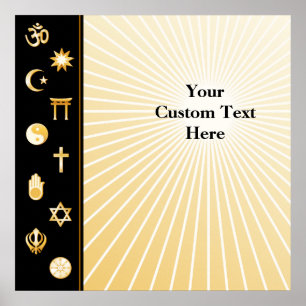 Internationale geloofsovertuigingen poster