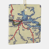 Internationale Herfst MN  kaart Keramisch Ornament (Rechts)