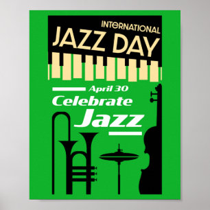 Internationale jazzdag 30 april poster