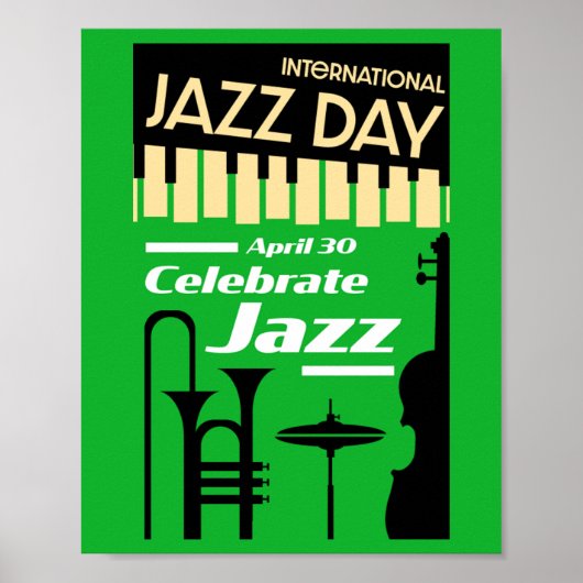 Internationale jazzdag 30 april poster (Voorkant)
