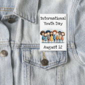 Internationale Jeugddag 12 augustus Button (Insitu)