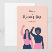 Internationale Kaart op vrouwendag (Voorkant / Achterkant)