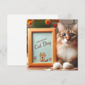 Internationale kattendag kaart (Voorkant / Achterkant)