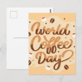 Internationale Koffiedag Briefkaart (Voorkant / Achterkant)
